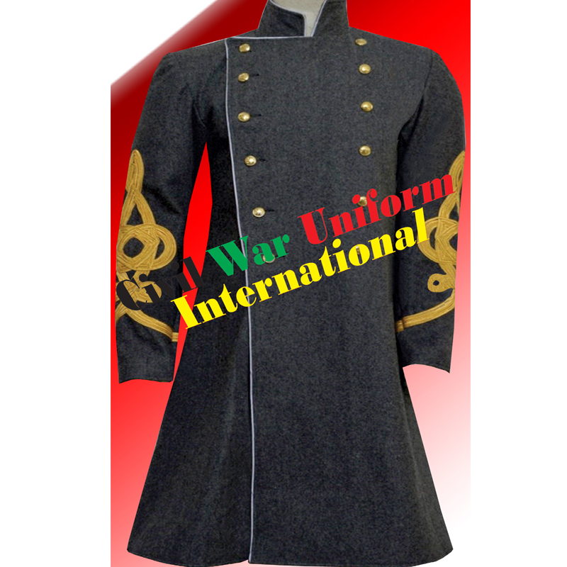 Dark Gray Confederate Frock Coat