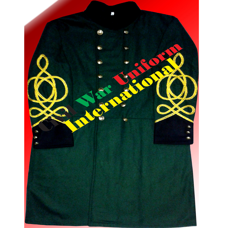 Officer frock coat green wool