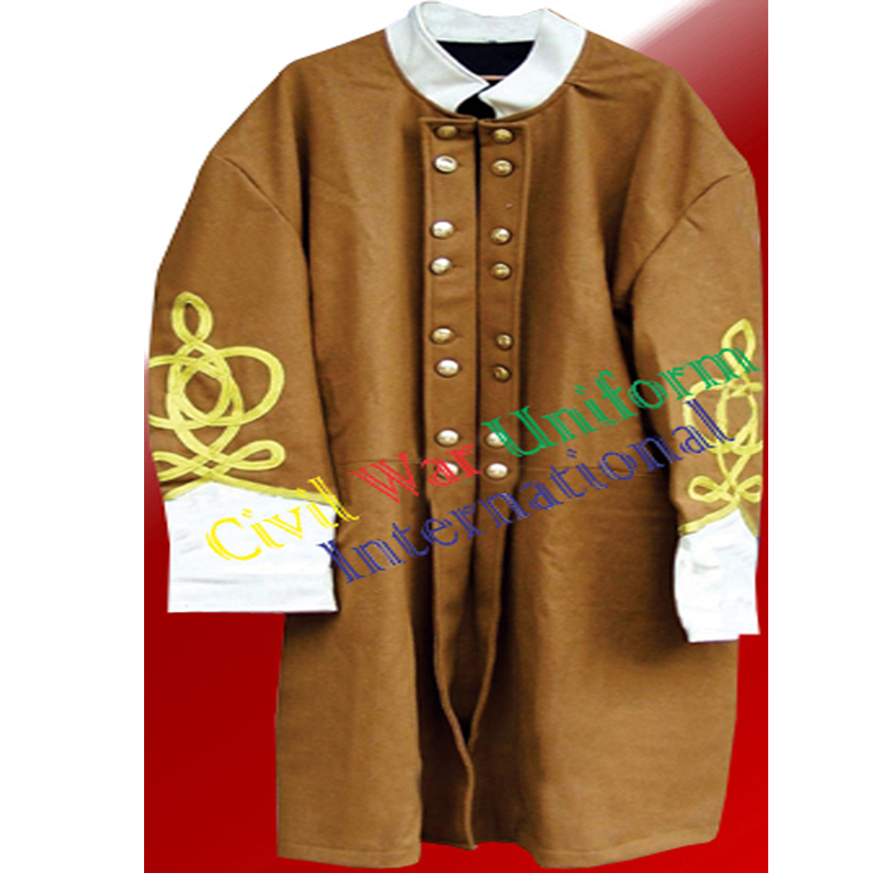 civil war confederate butternut frock coat